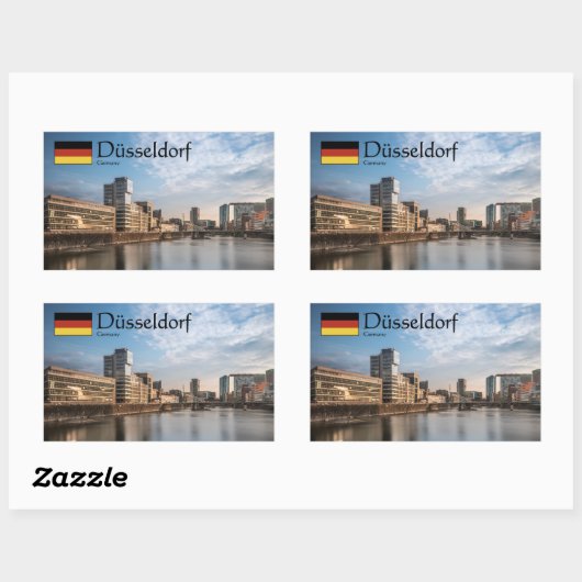 Dusseldorf Souvenir Rechthoekige Sticker (Vel)