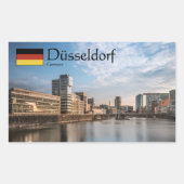 Dusseldorf Souvenir Rechthoekige Sticker (Voorkant)