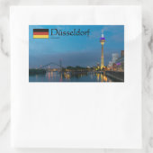 Dusseldorf Souvenir Rechthoekige Sticker (Tas)