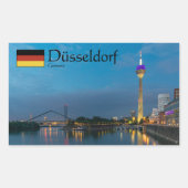 Dusseldorf Souvenir Rechthoekige Sticker (Voorkant)