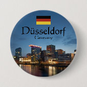 Dusseldorf Souvenir Ronde Button 7,6 Cm (Voorkant)
