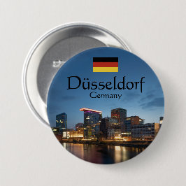 Dusseldorf Souvenir Ronde Button 7,6 Cm