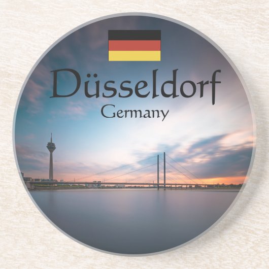 Dusseldorf Souvenir Zandsteen Onderzetter (Voorkant)