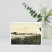 Dusseldorf van de Rijn, de Rijn, clas van Briefkaart (Staand voorkant)