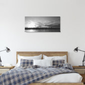 Düsseldorfer Rheinkirmes im Sonnenuntergan Canvas Afdruk (Insitu (Slaapkamer))