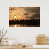 Düsseldorfer Rheinkirmes in het Poster van de zon (Keuken)