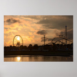 Düsseldorfer Rheinkirmes in het Poster van de zon
