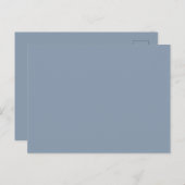 Dust Blue Feestdagenkaart (Voorkant / Achterkant)