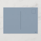 Dust Blue Feestdagenkaart (Achterkant)