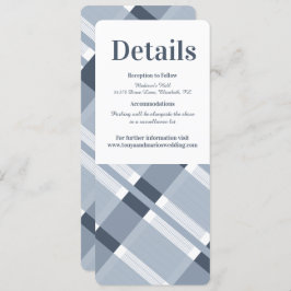 Dust Blue Navy Pset Modern Wedding Details Kaart