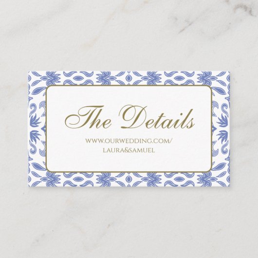 Dust Blue Pattern Enclosure Kaarten (Voorkant)