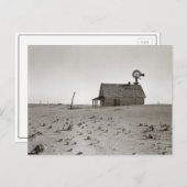 Dust Bowl Boerderij, 1938 Briefkaart (Voorkant / Achterkant)