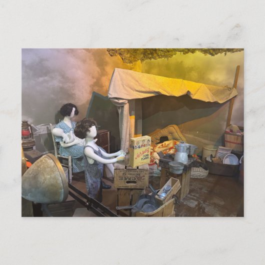 Dust Bowl Era Museum Diorama Briefkaart (Voorkant)
