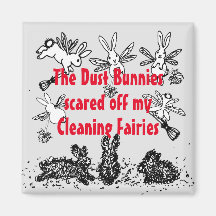 Dust Bunny Cleaning Fairy Rabbit Humoureuze Funny