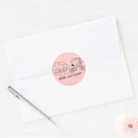 Dust Bunny Sticker (roze) (Envelop)