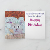 Dust Bunny Verjaardag - Hutch Bunnies Kaart (Binnen)