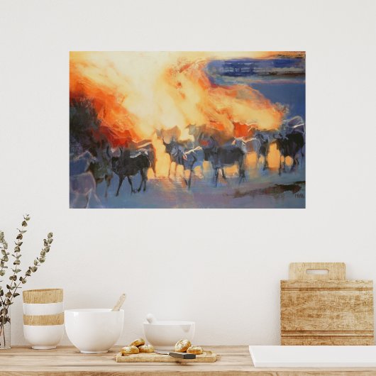 Dust Cloud Drung 1996 Poster (Keuken)