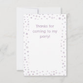 Dust Confetti Waterverf Stippen Dank u kaart (Achterkant)