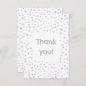 Dust Confetti Waterverf Stippen Dank u kaart (Voorkant / Achterkant)