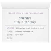 Dust Confetti Waterverf Stippen Verjaardag Uitnodi (Binnen Horizontaal (Onder))