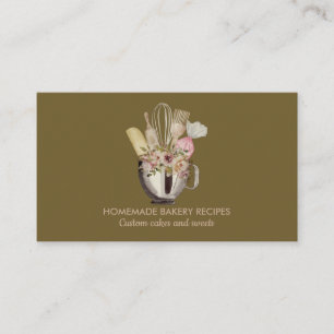 Dust Green Sage Bakkerij Cakemaker Cupcake Winkel Visitekaartje