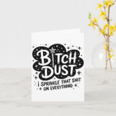 Dust I Sprinkle That On Everything Cloud Shape  Kaart (Gele Bloem)