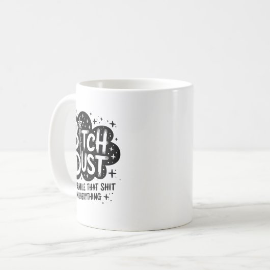 Dust I Sprinkle That On Everything Cloud Shape Koffiemok (Voorkant links)