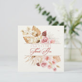 Dust & Red Terracotta Boho Jewish Chuppah (Staand voorkant)