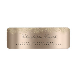 Dust Star Gold Ivory Beige RSVP Retouradres Etiket