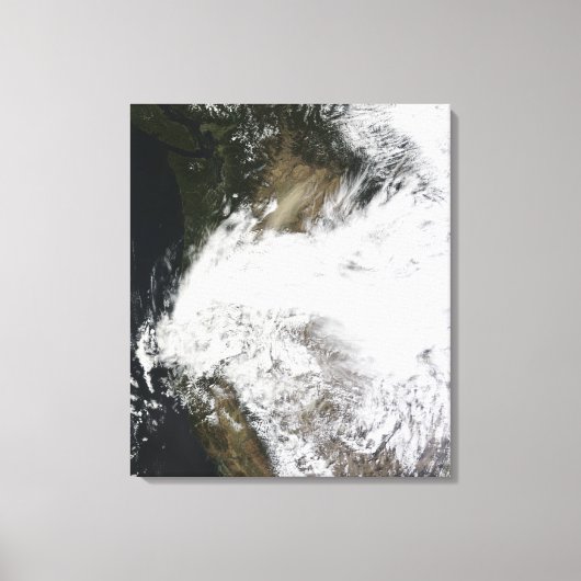 Dust storm in het oosten van Washington, VS Canvas Afdruk (Voorkant)