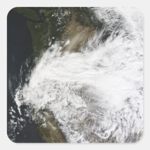 Dust storm in het oosten van Washington, VS Vierkante Sticker