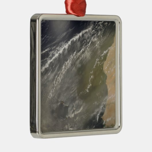 Dust storm voor West-Afrika 2 Metalen Ornament (Rechts)