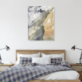 Dust storm voor West-Afrika Canvas Afdruk (Insitu (Slaapkamer))