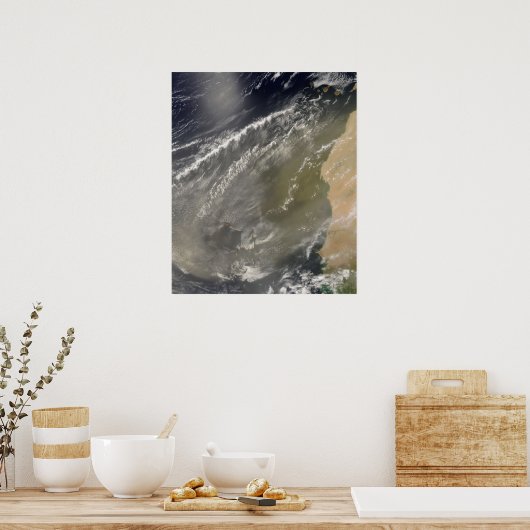 Dust storm voor West-Afrika Poster (Keuken)