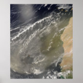 Dust storm voor West-Afrika Poster (Voorkant)