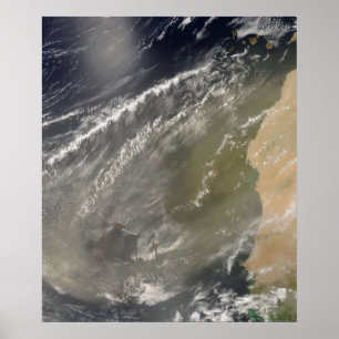 Dust storm voor West-Afrika Poster