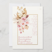 Dust & Terracotta Boho Jewish Hebrew Chuppah (Voorkant)