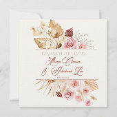 Dust & Terracotta Boho Jewish Hebrew Chuppah (Voorkant)