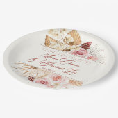 Dust & Terracotta Boho Jewish Hebrew Chuppah Papieren Bordje (Gekanteld)