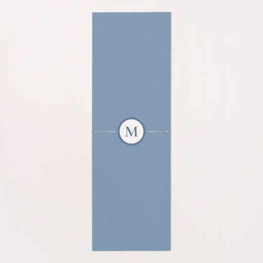 Dusta Blue Flower Power Monogram Yoga Mat (Achterkant)