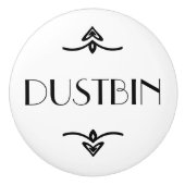 Dustbin Keramische Knop (Voorkant)
