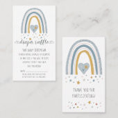 Dustblauw Moderne regenboogjongen luidere rotzooi Visitekaartje (Voorkant / Achterkant)