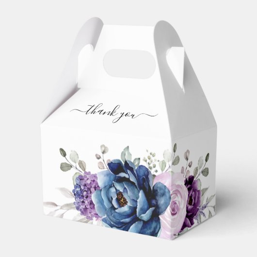 Dustblauw Paars Lila Vrijgezellenfeest Bedankdoosjes (Voorkant Zijde)