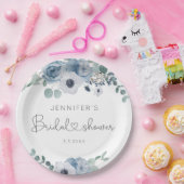 Dustblauw vrijgezellenfeest servetten papieren bordje (Feest)