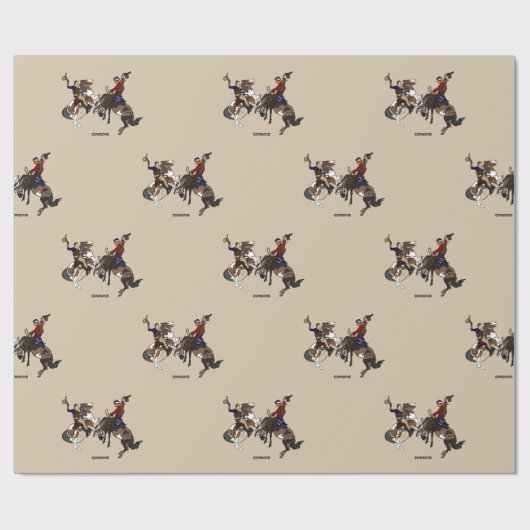 Dustbowl Cowboys Cadeaupapier (Vlak)