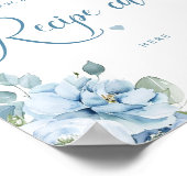 Dustenblauwe bloem laat je recept hier achter poster (Hoek)