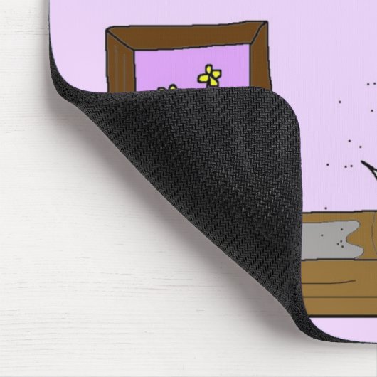 * Duster * met Puff de kat Muismat (Hoek)