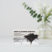 Duster Mop | Visitekaartje voor Maid Service (Staand voorkant)