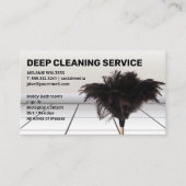 Duster Mop | Visitekaartje voor Maid Service (Voorkant)