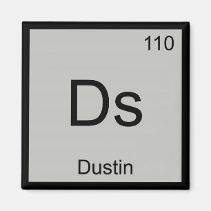 Dustin Naam Chemie Element Periodiek Systeem Magneet